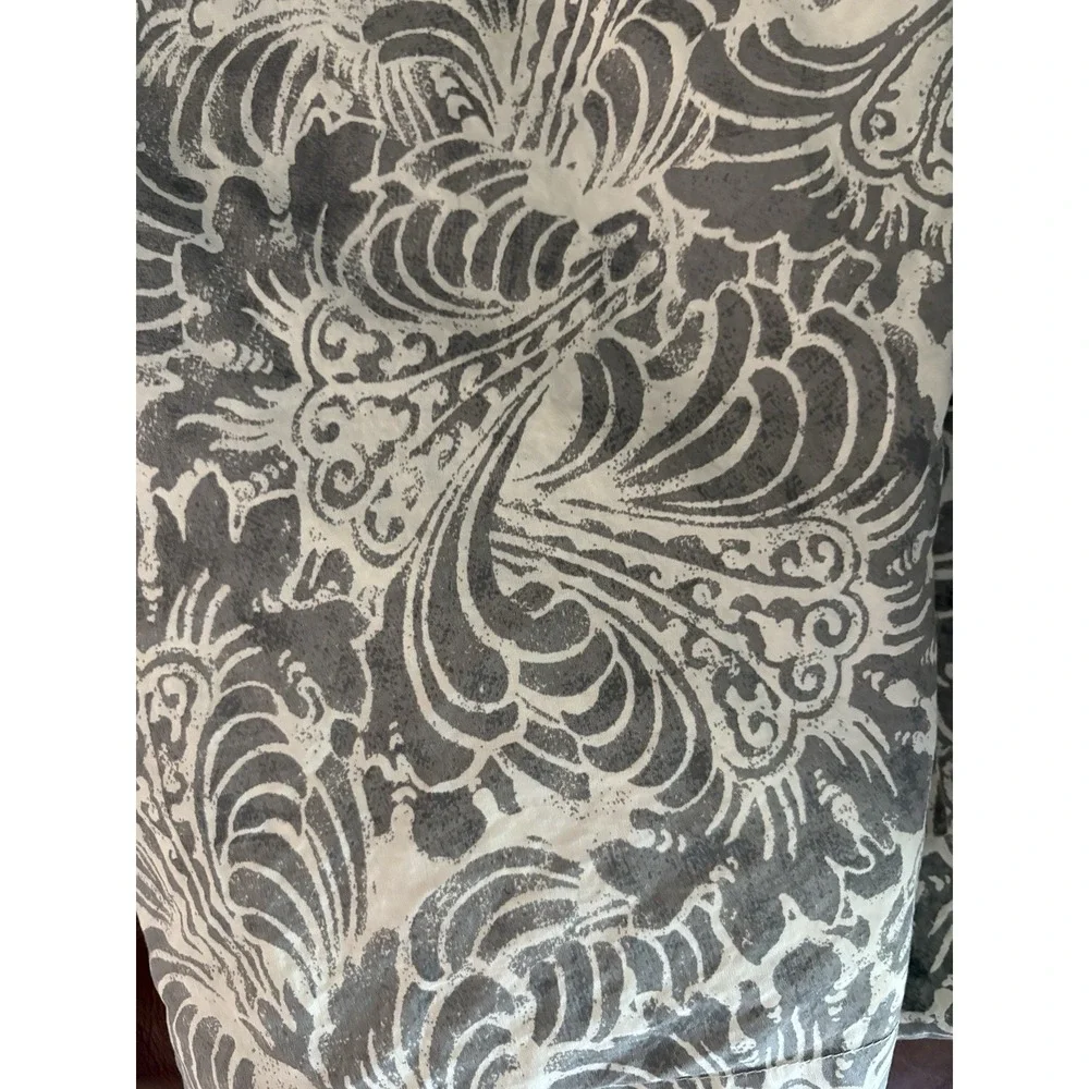Pottery Barn White and Gray euro cotton Pillow Shams
